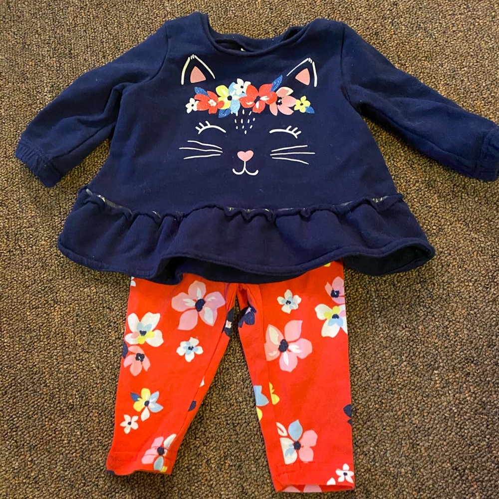 Carters baby girl set